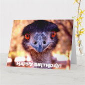 Giant Australian Birthday Kaart EMU (Gele Bloem)