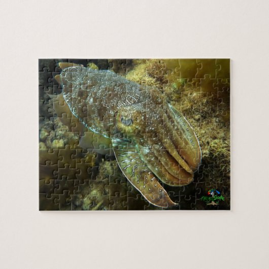 Giant Australian Cuttlefish of Whyalla Jigzaag Puz Legpuzzel (Horizontaal)