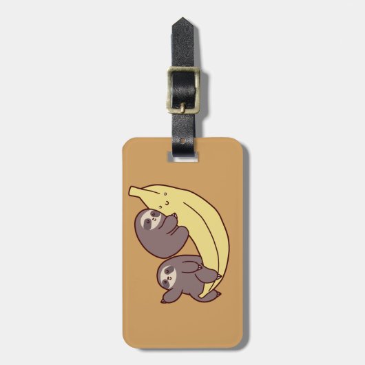 Giant Banana Sloths Bagagelabel (Voorkant verticaal)