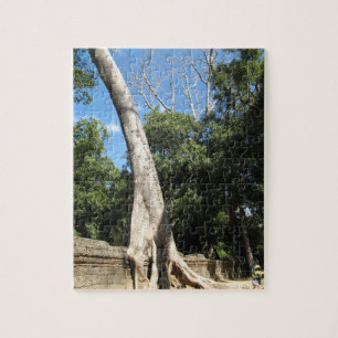 Giant Banyan Tree ... Ta Prohm Temple, Cambodja Legpuzzel