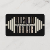 Giant barbell zwart visitekaartje (Voorkant)