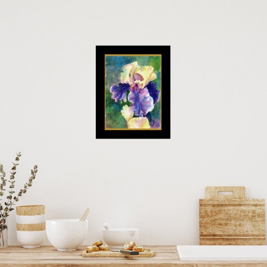 Giant Bearded Iris Poster (Keuken)