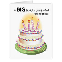 Giant Birthday Cake Verjaardag Kaart