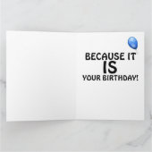 GIANT BIRTHDAY-KAARTEN DIE WE PARTIJ GAAN ZOALS UW KAART (Binnen)