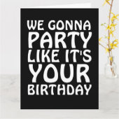 GIANT BIRTHDAY-KAARTEN DIE WE PARTIJ GAAN ZOALS UW KAART (Gele Bloem)