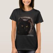 "Giant Black Cat T-shirt (Voorkant)