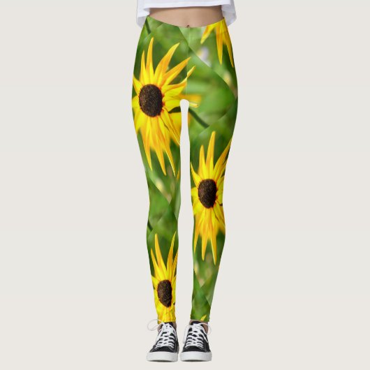 Giant Black-Eyed Susans Leggings (Voorkant)