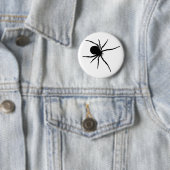 Giant Black Spider Ronde Button 5,7 Cm (In situ)