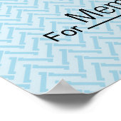 Giant Blank Check voor Sweepstakes, Awards, Liefda Poster (Hoek)