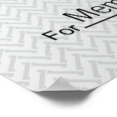 Giant Blank Check voor Sweepstakes, Awards, Liefda Poster (Hoek)