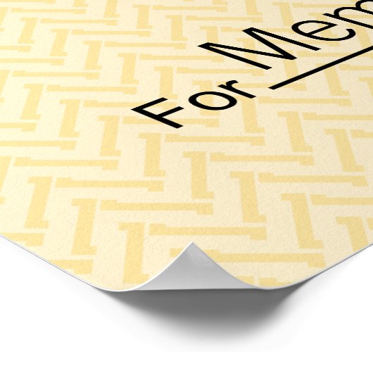 Giant Blank Check voor Sweepstakes, Awards, Liefda Poster (Hoek)