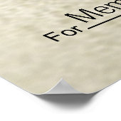 Giant Blank Check voor Sweepstakes, Awards, Liefda Poster (Hoek)