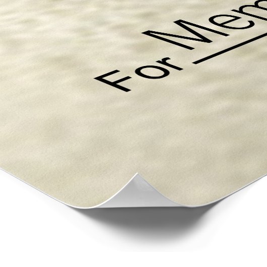 Giant Blank Check voor Sweepstakes, Awards, Liefda Poster (Hoek)