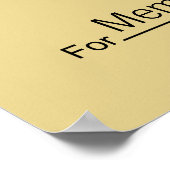 Giant Blank Check voor Sweepstakes, Awards, Liefda Poster (Hoek)