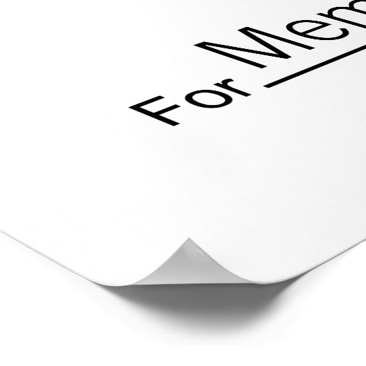 Giant Blank Check voor Sweepstakes, Awards, Liefda Poster (Hoek)