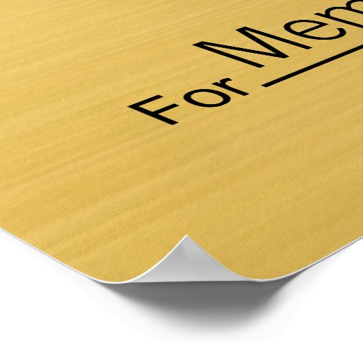 Giant Blank Check voor Sweepstakes, Awards, Liefda Poster (Hoek)