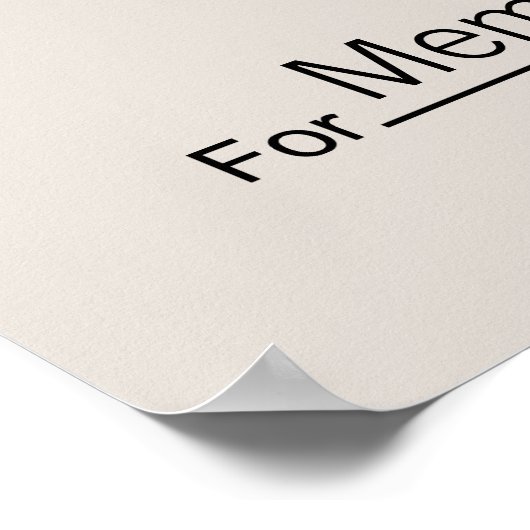 Giant Blank Check voor Sweepstakes, Awards, Liefda Poster (Hoek)