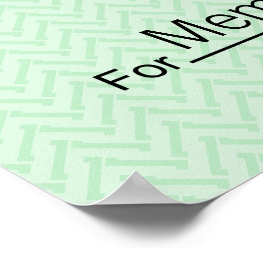 Giant Blank Check voor Sweepstakes, Awards, Liefda Poster (Hoek)