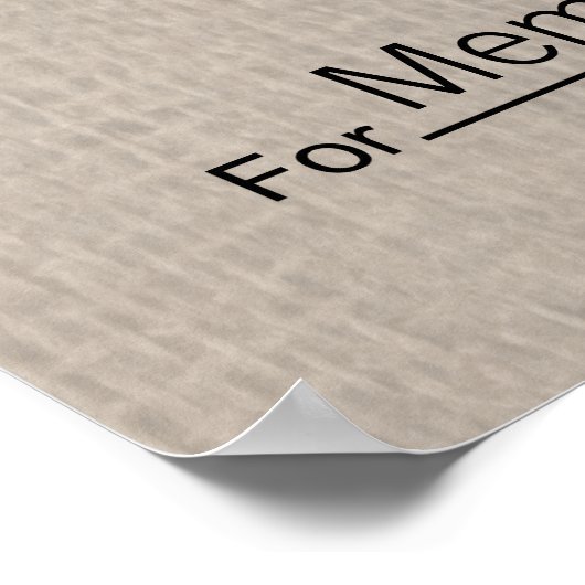 Giant Blank Check voor Sweepstakes, Awards, Liefda Poster (Hoek)