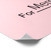 Giant Blank Check voor Sweepstakes, Awards, Liefda Poster (Hoek)