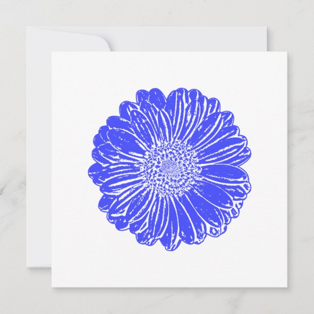 Giant Blue Gerbera Daisy (Voorkant)