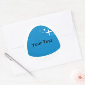 Giant Blue Gumdrop Snoep Buffet Party Sticker (Envelop)