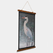 Giant Blue Heron "patiënten" Hangend Wandkleed (Gebogen)