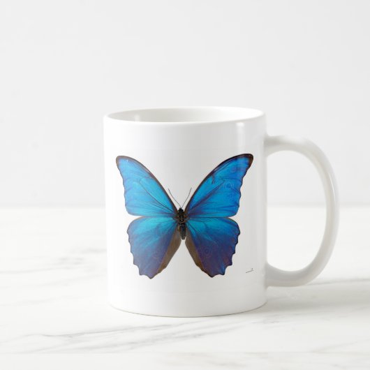 Giant Blue Morpho Butterfly Koffiemok (Rechts)