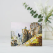 Giant Bodo Falls Rosstrappe Legend Watercolor Briefkaart (Staand voorkant)