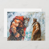 Giant Bodo Seeks Princess Hand – Rosstrappe Waterc Briefkaart (Voorkant / Achterkant)