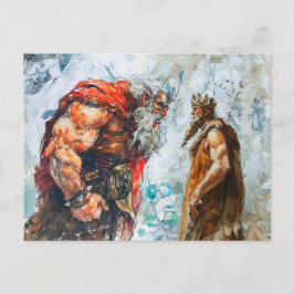 Giant Bodo Seeks Princess Hand – Rosstrappe Waterc Briefkaart