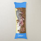 Giant body cushion nijlpaarden in de modder lichaamskussen (Voorkant Verticaal)