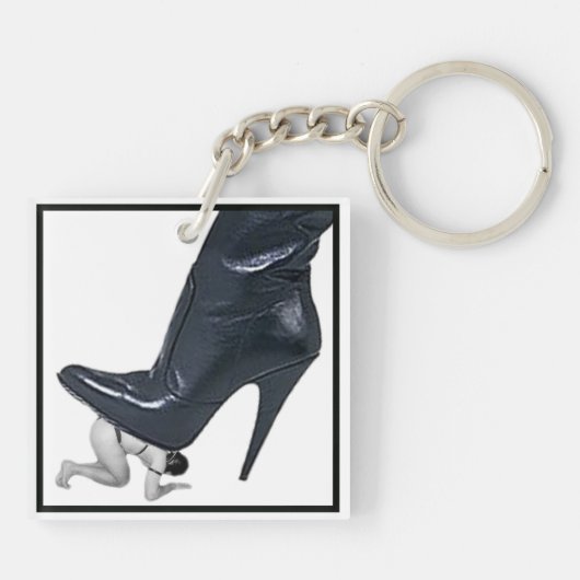 Giant Boot Art - slave stomp Sleutelhanger (Achterkant)