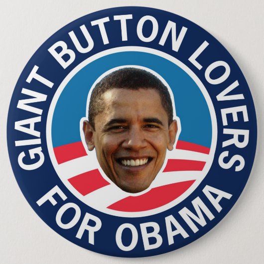 Giant Button Lovers voor Obama (Voorkant)