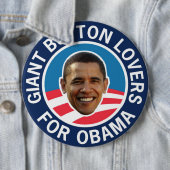 Giant Button Lovers voor Obama (In situ)