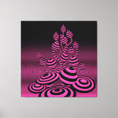 Giant Canvas Neon Fuchsia Magic Mushrooms 1m². (Voorkant)