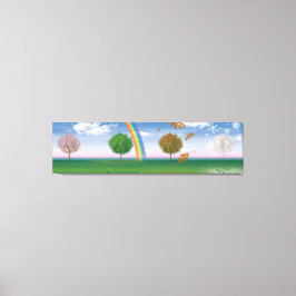 Giant canvas print vier seizoenen unieke digitale 