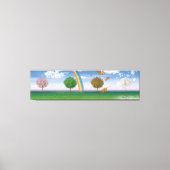 Giant canvas print vier seizoenen unieke digitale  (Voorkant)