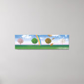 Giant canvas print vier seizoenen unieke digitale (Voorkant)