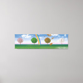 Giant canvas print vier seizoenen unieke digitale 