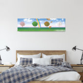Giant canvas print vier seizoenen unieke digitale (Insitu (Slaapkamer))