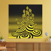 Giant Canvas Zuur Lemon Magic Mushrooms 1m sq. (Insitu (Woonkamer))