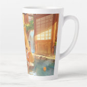 Giant Capybara – Hot Spring Illustratie Latte Mok (Rechts)