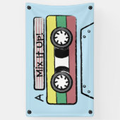 Giant Cartoon Handtekening Cassettebandje (blauw) Spandoek (Verticaal)