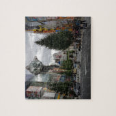 Giant Cat Attacking City Catzilla Cute Monster Legpuzzel (Verticaal)