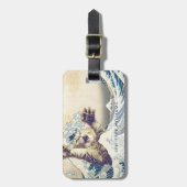 Giant Cat Wave – De Grote Golf van Kanagawa Bagagelabel (Voorkant verticaal)