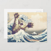 Giant Cat Wave – De Grote Golf van Kanagawa Briefkaart (Voorkant / Achterkant)