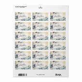 Giant Cat Wave – De Grote Golf van Kanagawa Etiket (Full Sheet)