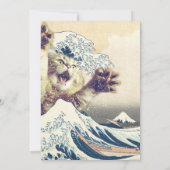 Giant Cat Wave – De Grote Golf van Kanagawa Kaart (Achterkant)