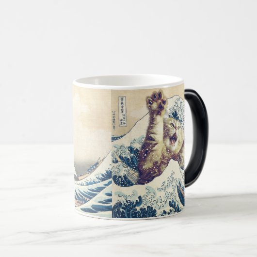 Giant Cat Wave – De Grote Golf van Kanagawa Magische Mok (Voorkant rechts)